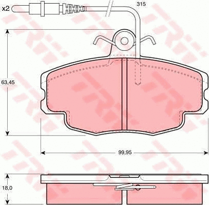 Brake Kit, disc brake (GTD1045)