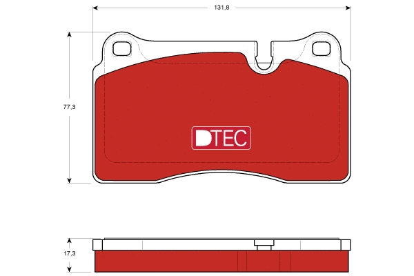 Brake Pad Set, disc brake (GDB1743DTE)