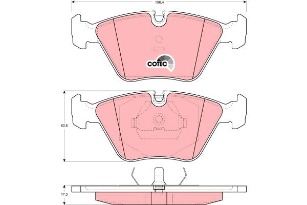 Brake Pad Set, disc brake (GDB1064)