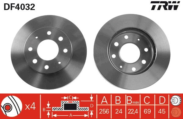 Brake Disc (DF4032)