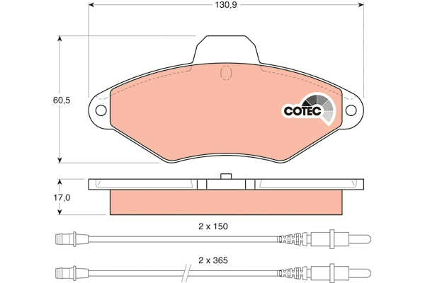 Brake Pad Set, disc brake (GDB1101)