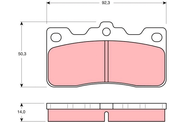 Brake Pad Set, disc brake (GDB193)