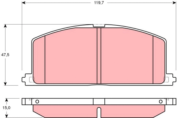 Brake Pad Set, disc brake (GDB3184)
