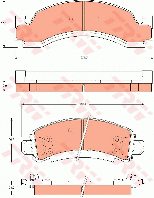 Brake Pad Set, disc brake (GDB7604)