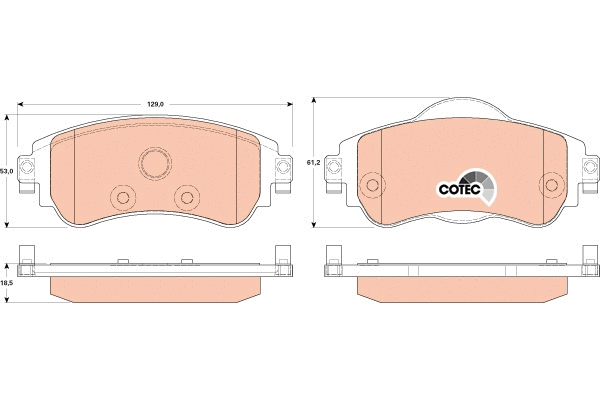 Brake Pad Set, disc brake (GDB1917)