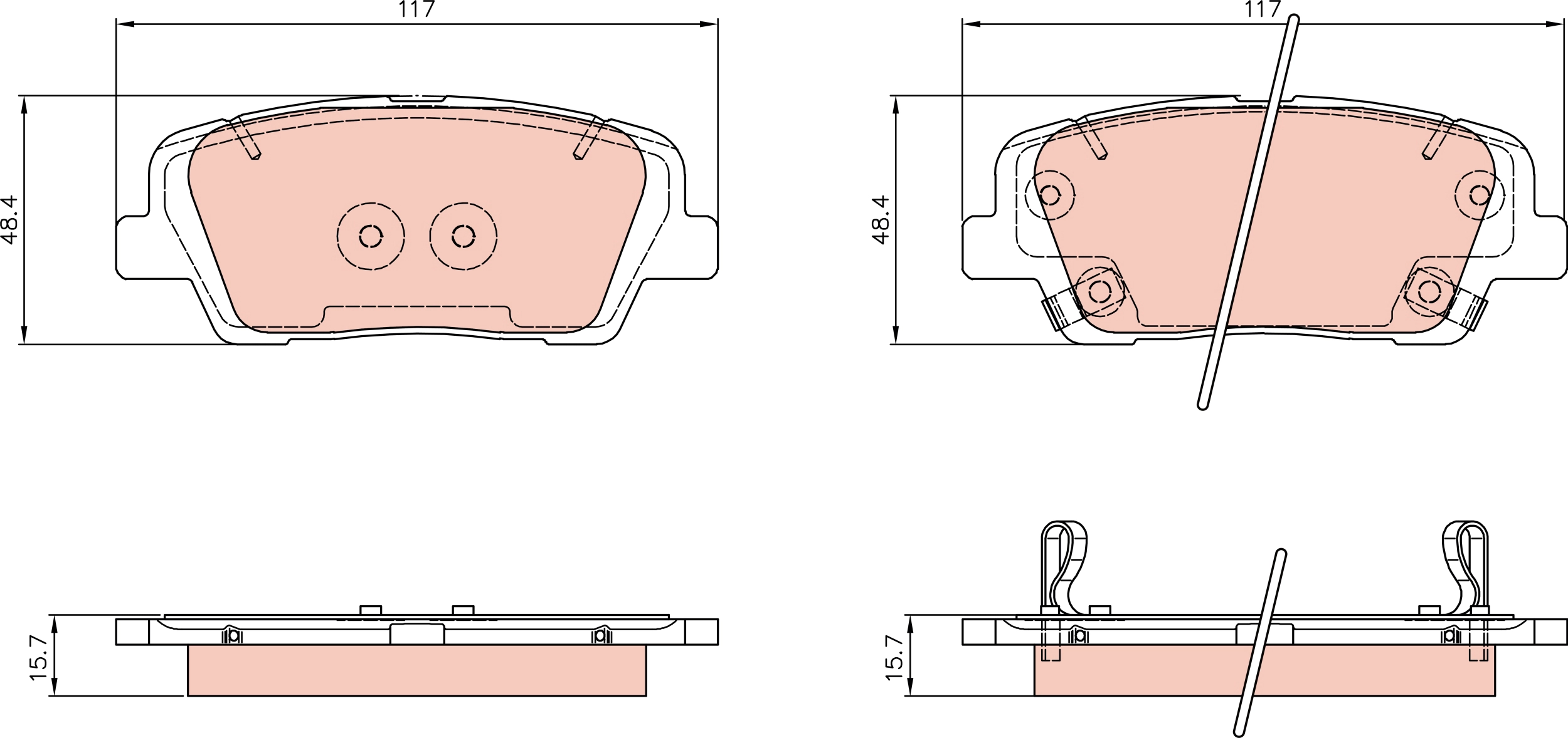 Brake Pad Set, disc brake (GDB8114)