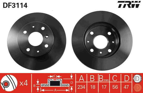 Brake Disc (DF3114)