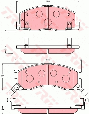 Brake Pad Set, disc brake (GDB7066)