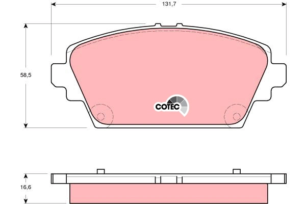 Brake Pad Set, disc brake (GDB3291AT)