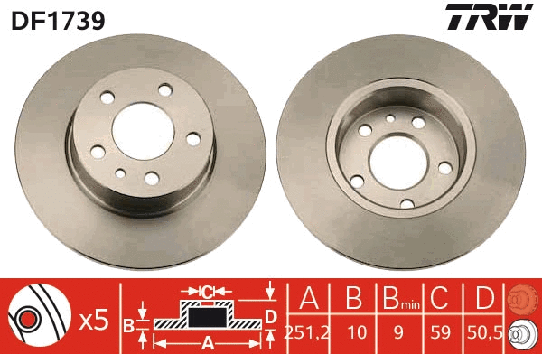 Brake Disc (DF1739)