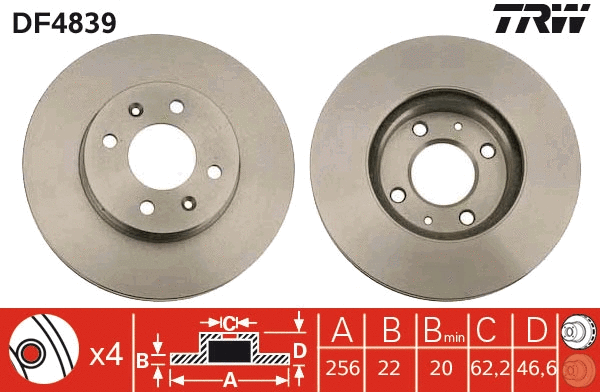 Brake Disc (DF4839)