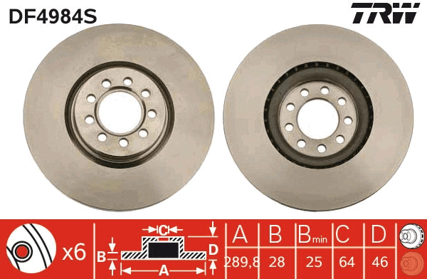 Brake Disc (DF4984S)