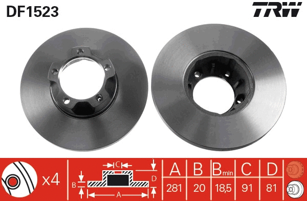 Brake Disc (DF1523)