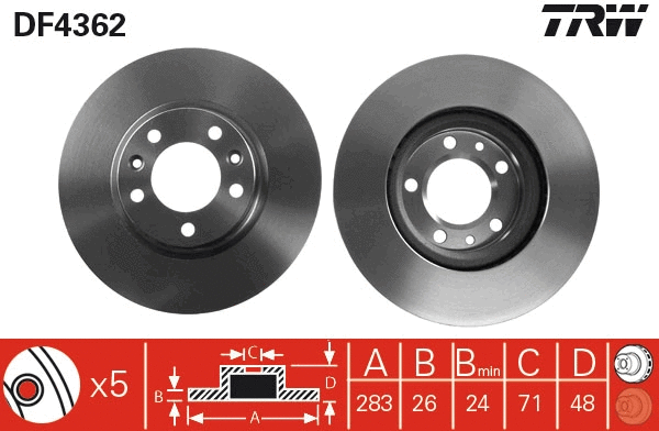 Brake Disc (DF4362)