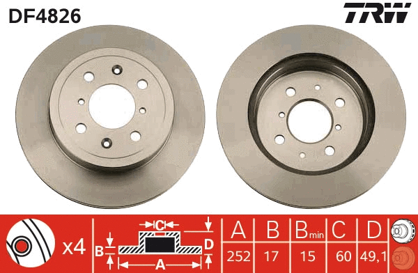 Brake Disc (DF4826)