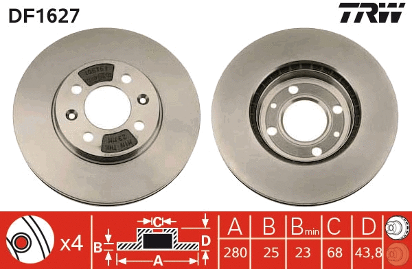 Brake Disc (DF1627)