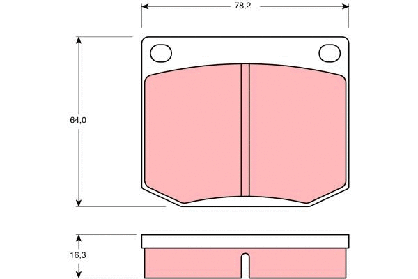 Brake Pad Set, disc brake (GDB637)