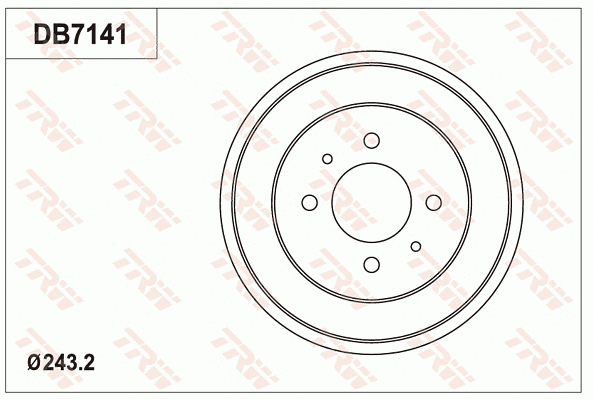 Brake Drum (DB7141)