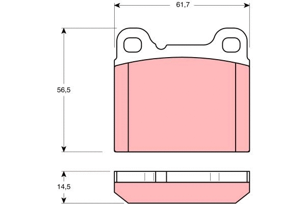 Brake Pad Set, disc brake (GDB391)