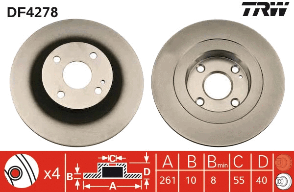 Brake Disc (DF4278)