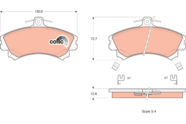 Brake Pad Set, disc brake