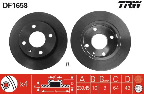 Brake Disc (DF1658)