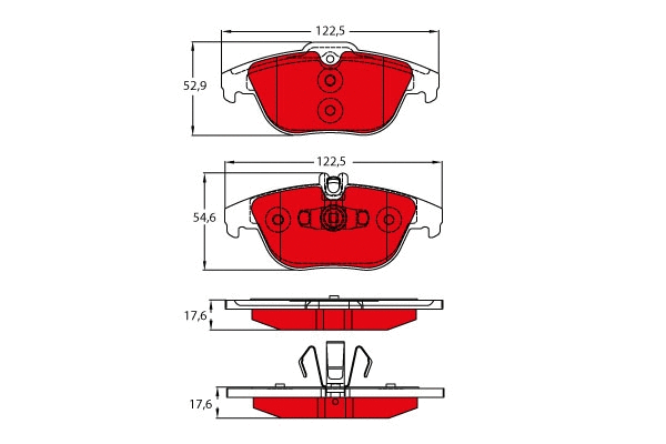 Brake Pad Set, disc brake (GDB2051DTE)
