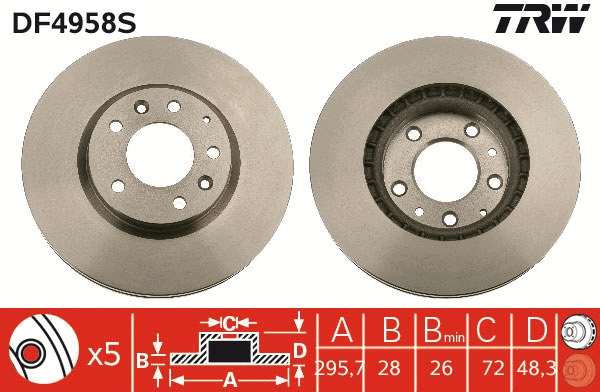Brake Disc (DF4958S)