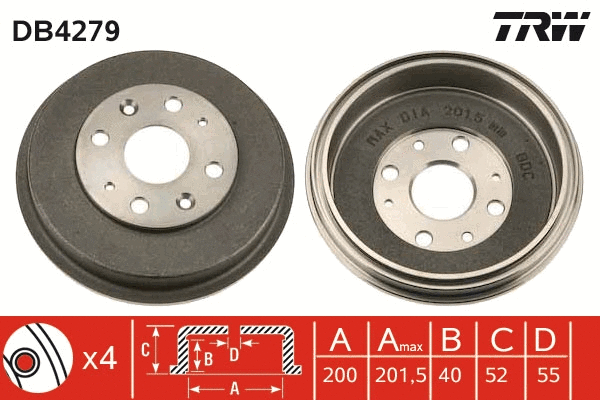 Brake Drum (DB4279)