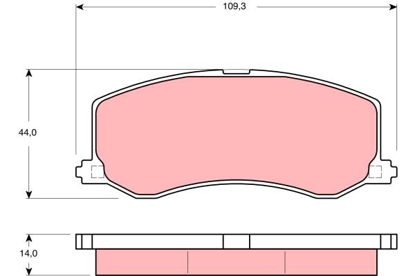Brake Pad Set, disc brake (GDB3237AT)