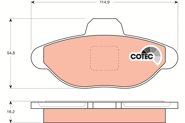 Brake Pad Set, disc brake (GDB1099)