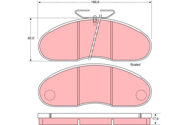 Brake Pad Set, disc brake (GDB948)