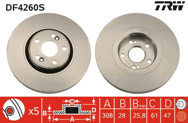 Brake Disc (DF4260S)