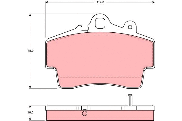 Brake Pad Set, disc brake (GDB1394)