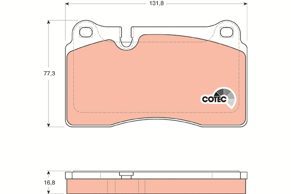Brake Pad Set, disc brake (GDB1670)
