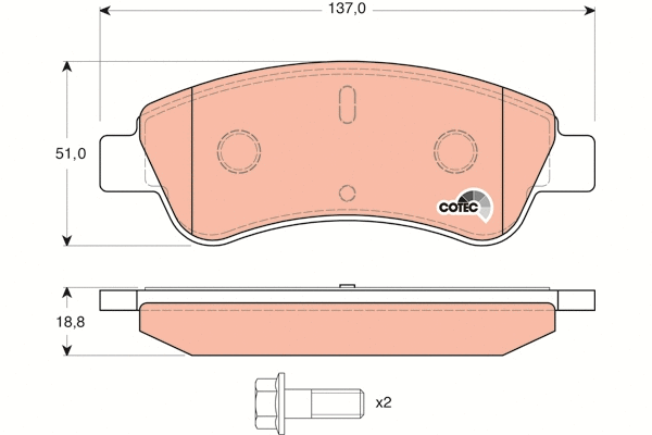Brake Pad Set, disc brake (GDB1463)