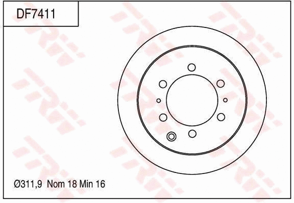 Brake Disc (DF7411)