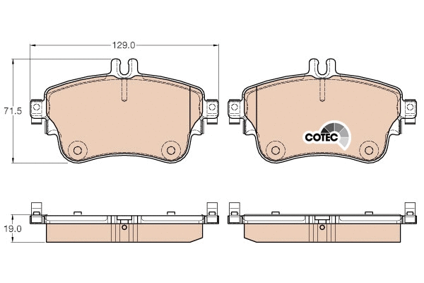 Brake Pad Set, disc brake (GDB1933)
