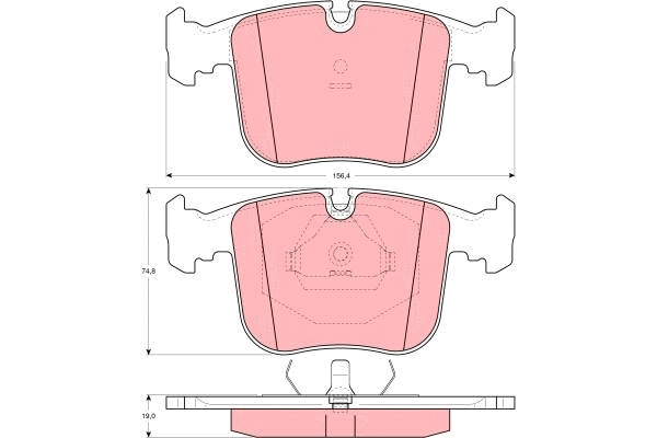 Brake Pad Set, disc brake (GDB1118)