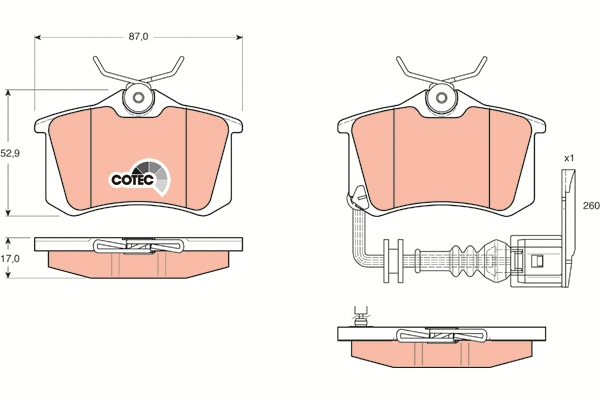 Brake Pad Set, disc brake