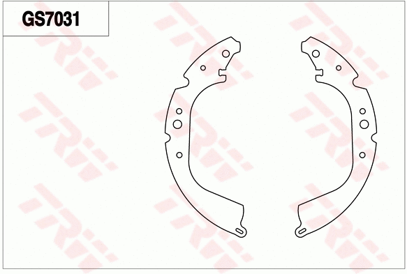 Brake Shoe Set (GS7031)