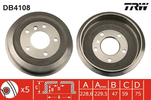 Brake Drum (DB4108)