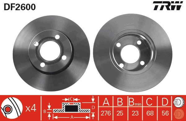 Brake Disc (DF2600)