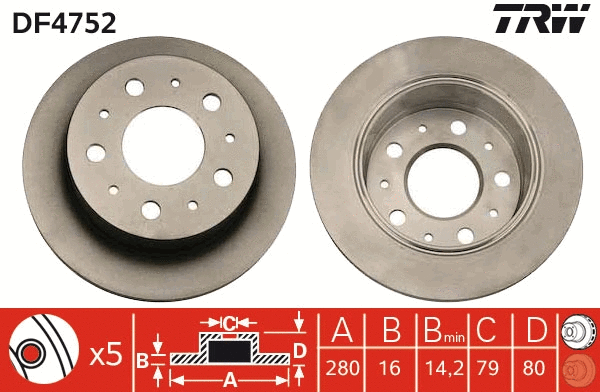 Brake Disc (DF4752)