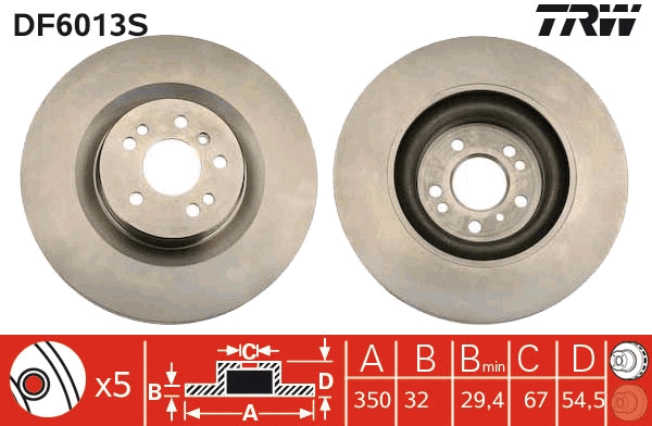 Brake Disc (DF6013S)