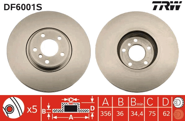 Brake Disc (DF6001S)