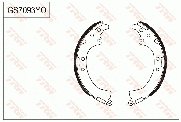 Brake Shoe Set, parking brake (GS7093)