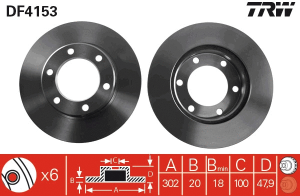 Brake Disc (DF4153)