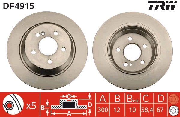 Brake Disc (DF4915)