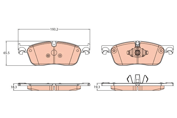 Brake Pad Set, disc brake (GDB2119)